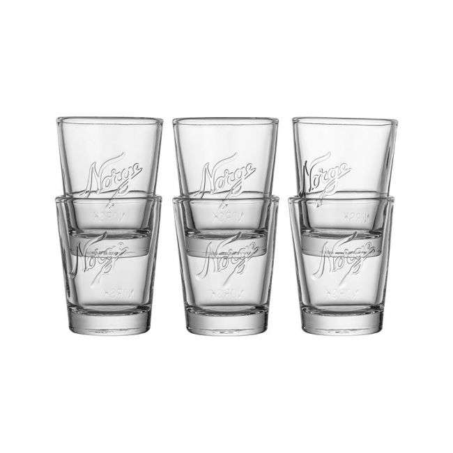 Shotglass 6pk - Norgesglass - 5cl